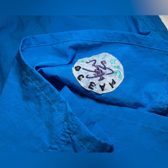 NOS Vintage Ocean Pacific Baggies Deep Blue Men’s Large Made in Sri Lanka - Picture 12 of 16